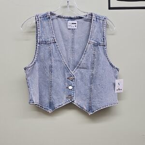 Ci Sono Light Blue Denim Vest